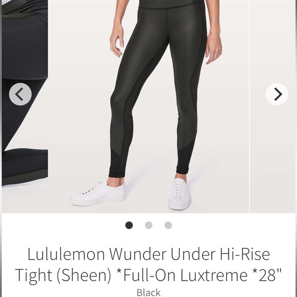 Lululemon black faux leather leggings - Picture 1 of 5